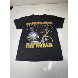 2PAC Tupac Me Against The World Rap T-Shirt Size Small Graphic Logo